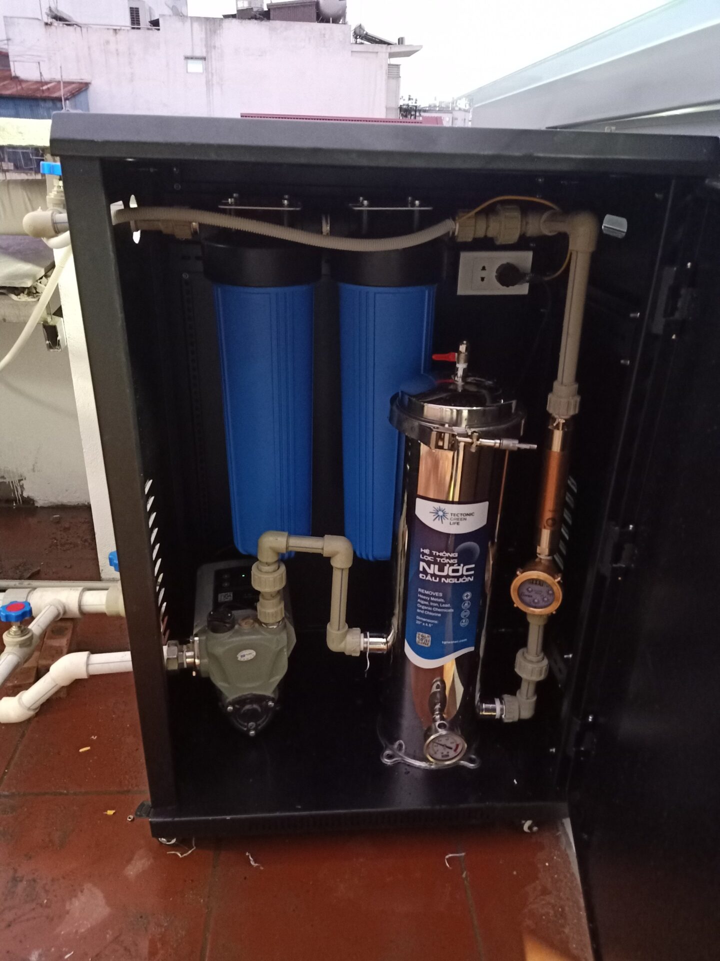 Tủ lọc với 4 cấp lọc